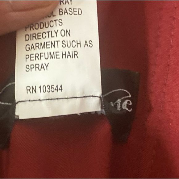 La Femme Burgundy Maxi Dress - Picture 5 of 8